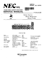 NEC DX-1000-G - Service Manual
